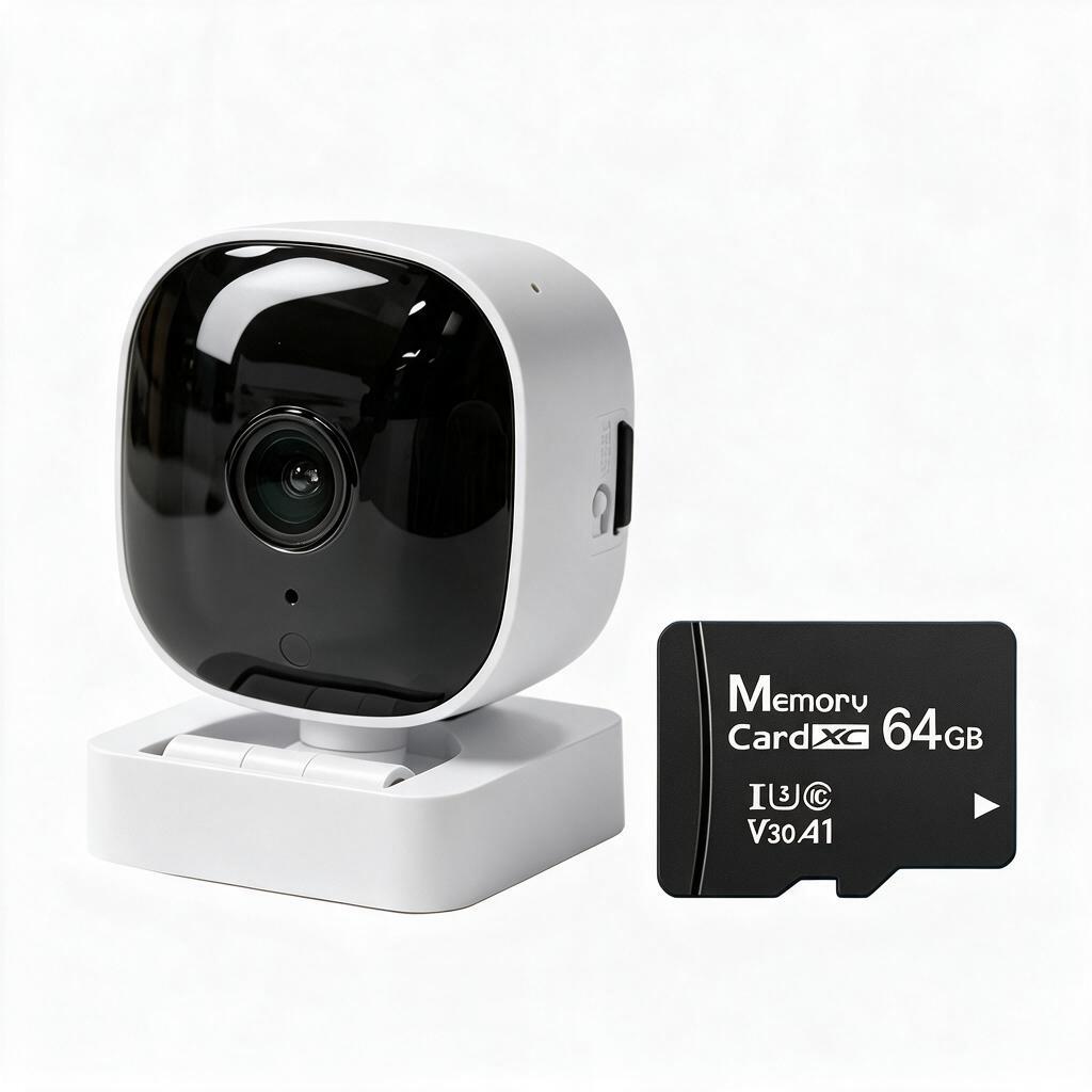 กล้องวงจรปิด WiFi กล้องบ้านขนาดเล็ก HD ภาพคมชัด กล้องเฝ้าดูบ้าน รองรับTF‑card 128GB