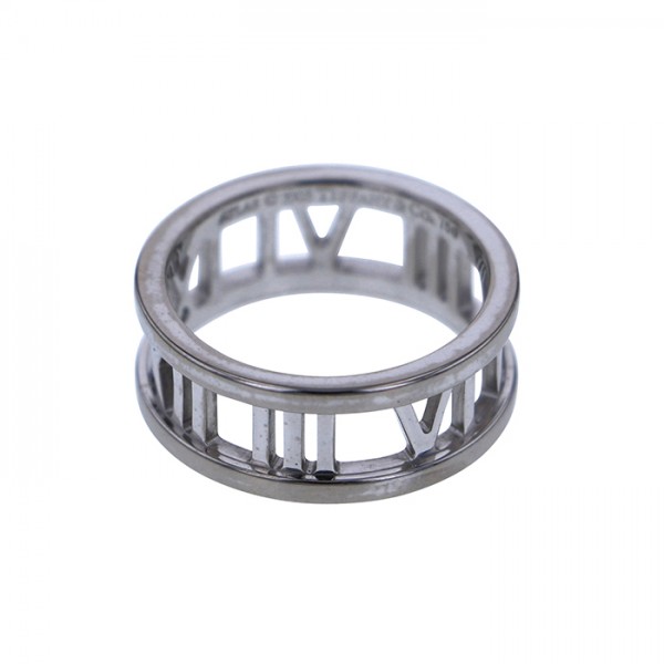 Tiffany & Co. Tiffany Atlas Open Ring K18WG White Gold Ring