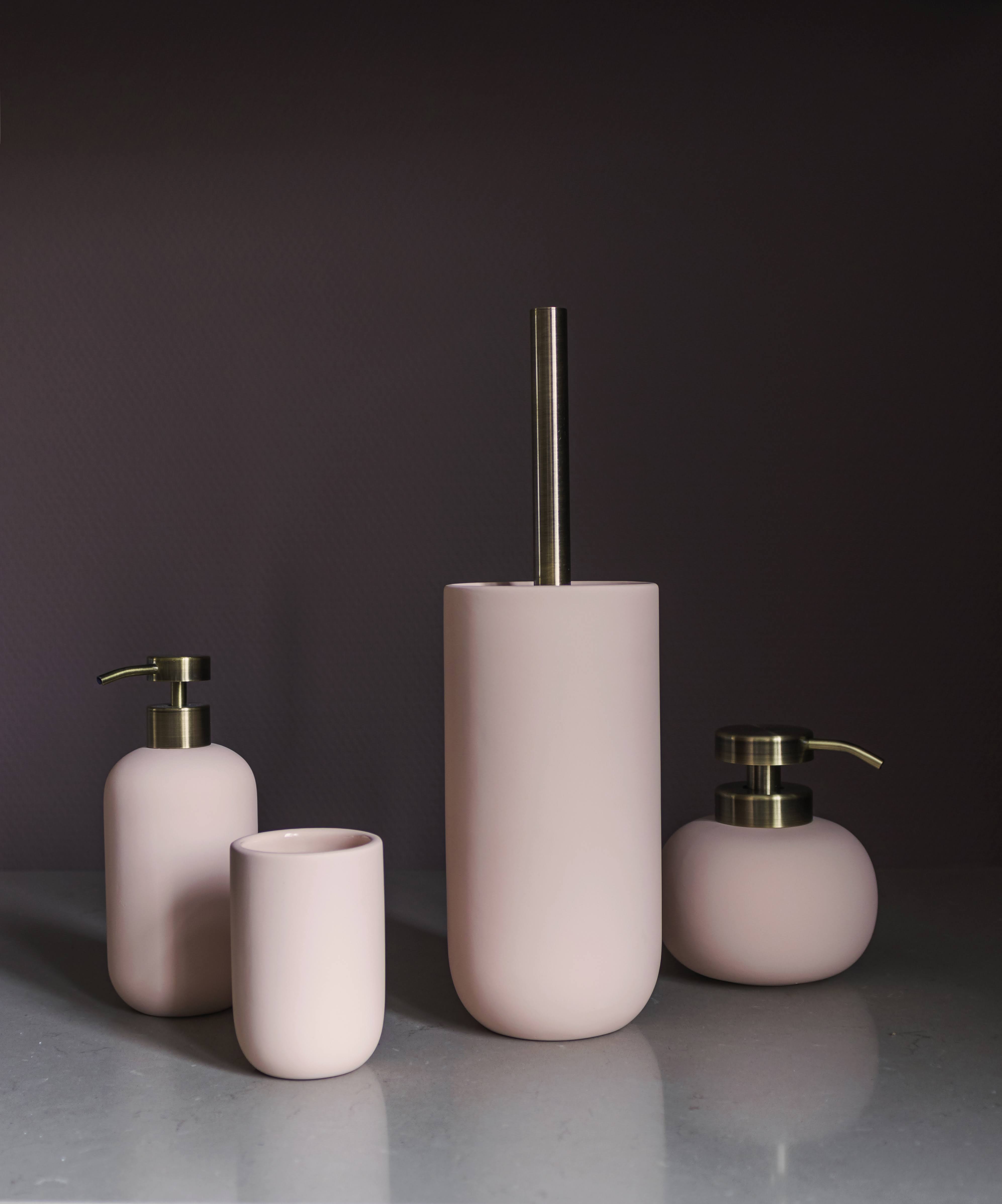 Mette Ditmer Lotus Toilet Brush - Toilet Brushes Metal Powder Rose - LOTBHN52