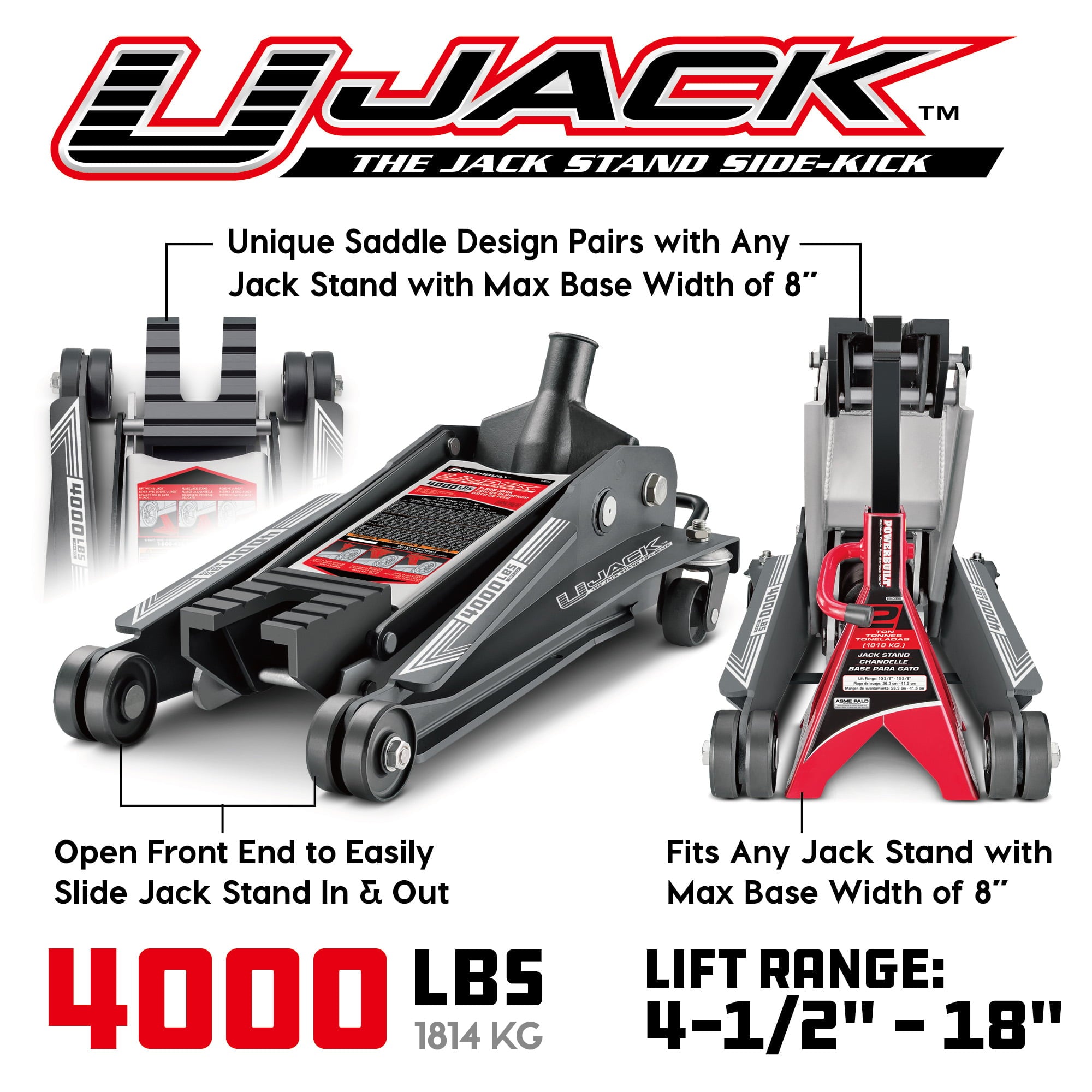 Powerbuilt 2 Ton U-Jack Floor Jack - 620516