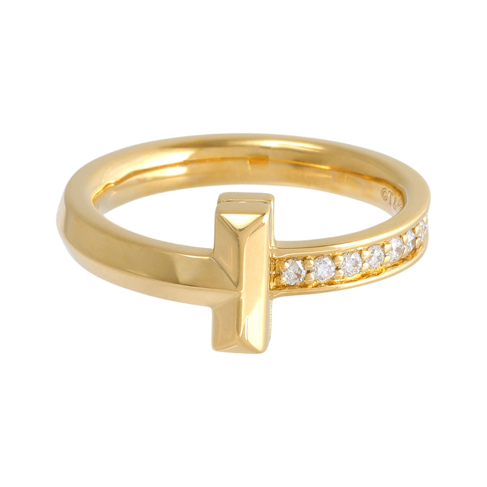 Tiffany & Co. Tiffany T One Ring 18K Yellow Gold Diamond 67795059