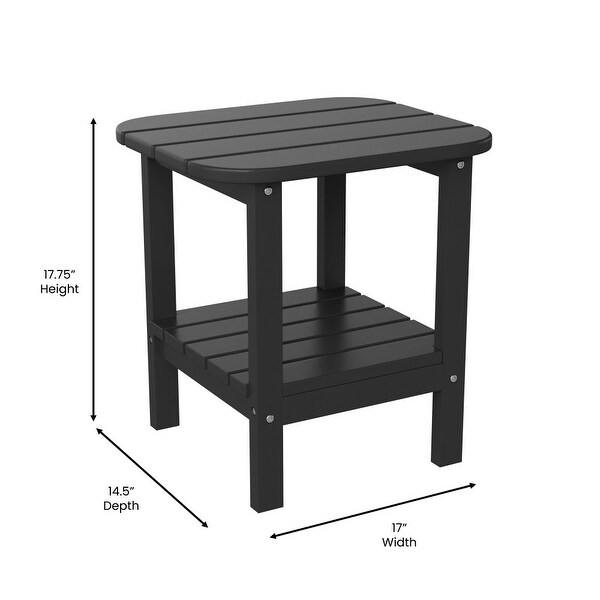 AllWeather Adirondack Style Patio Side Table