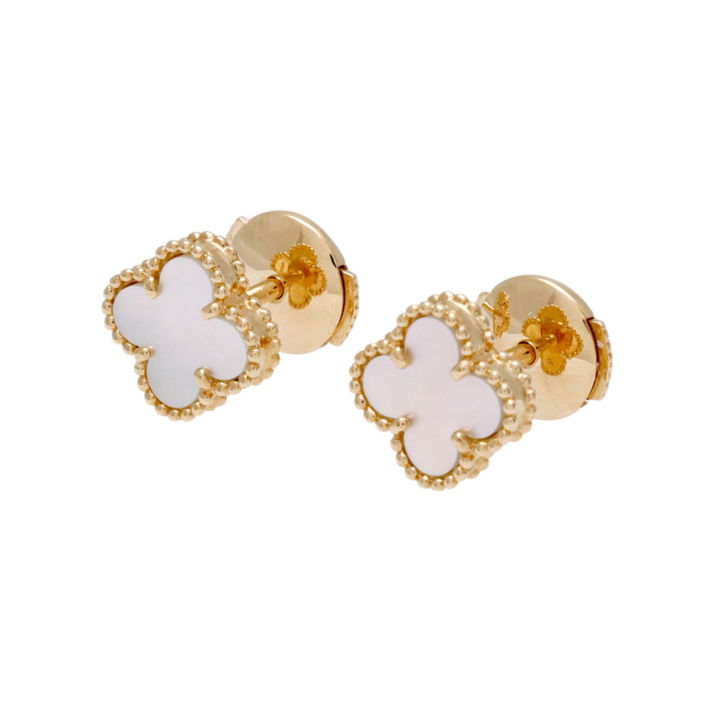Van Cleef & Arpels Sweet Alhambra Earrings 18K Yellow Gold VCARA44800