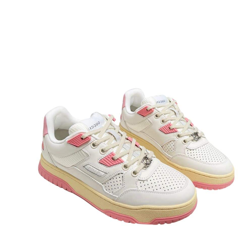 Gucci Women’S Distressed Effect Sneakers Pink