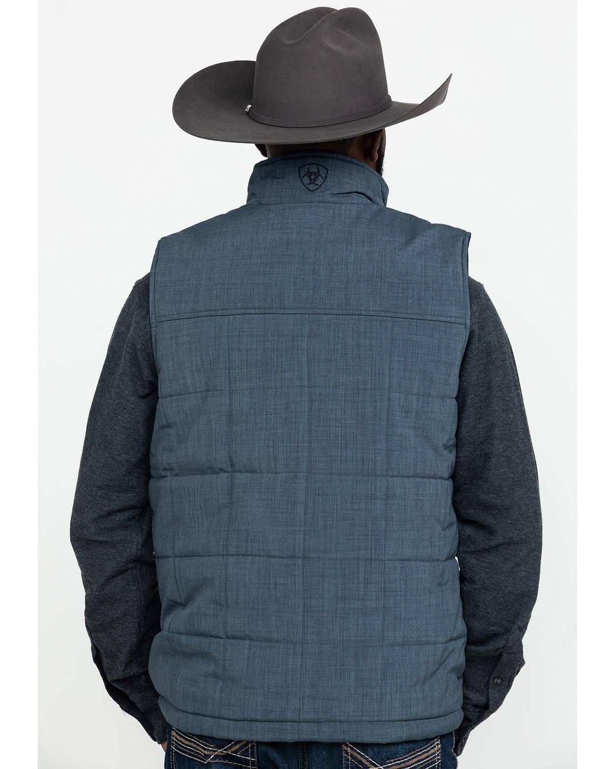 Ariat Men&s Crius Insulated Vest, Slate Heather