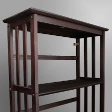 Mission Style 5-Shelf Bookcase-Espresso, Brown