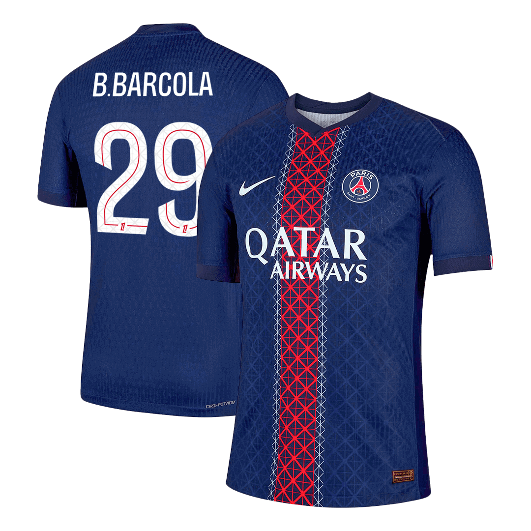 B.BARCOLA #29 PSG Home Player Version Jersey 2025/26