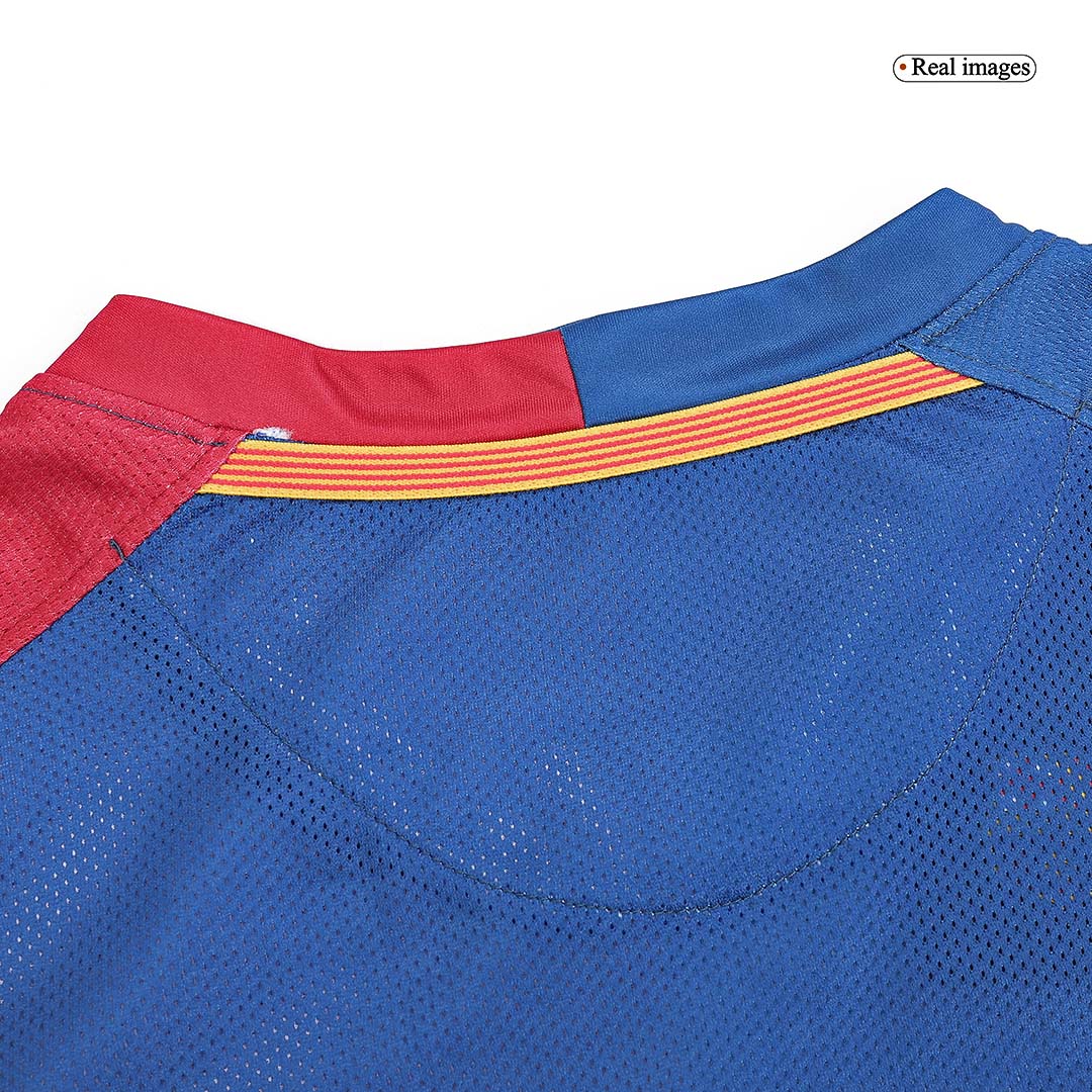 Retro Soccer Jersey Barcelona Home Long Sleeve 2008/09 - UCL Final