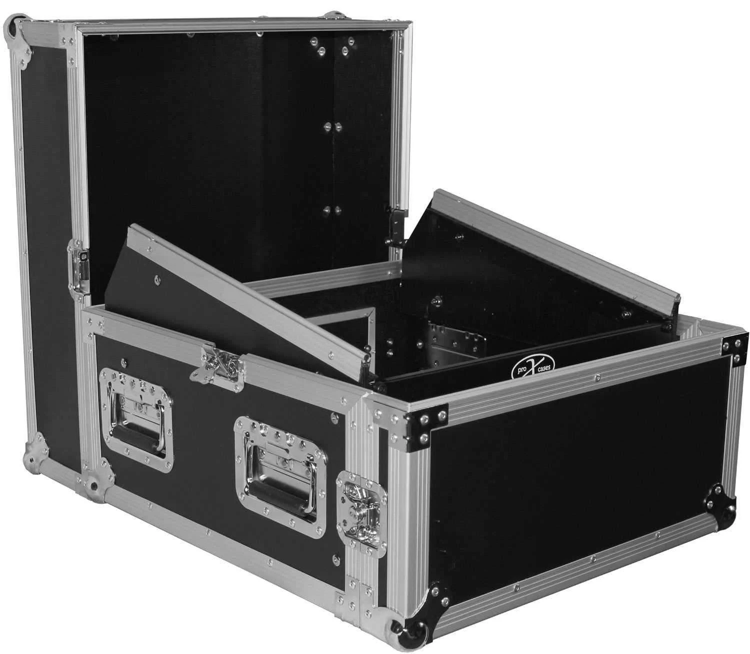 Prox T-4MRSS 4U Rack x 10U Top Mixer DJ Combo Flight Case