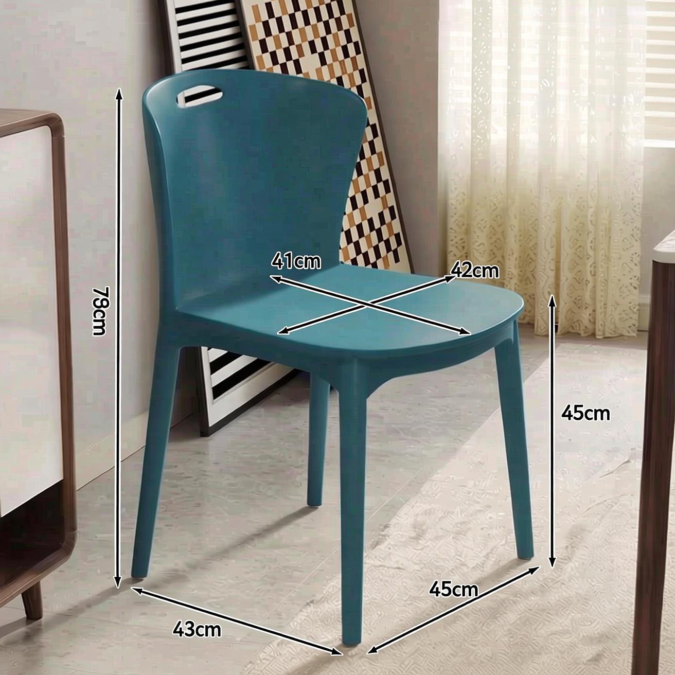 Horn Chair Plastic Chair Cafe Chair Dining chair study chair cafe kerusi kedai makan with PP Material Modern Style