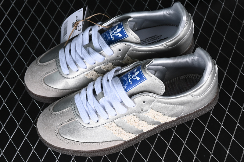 Adidas Samba Vegan Silver/Black/Grey/White B75806