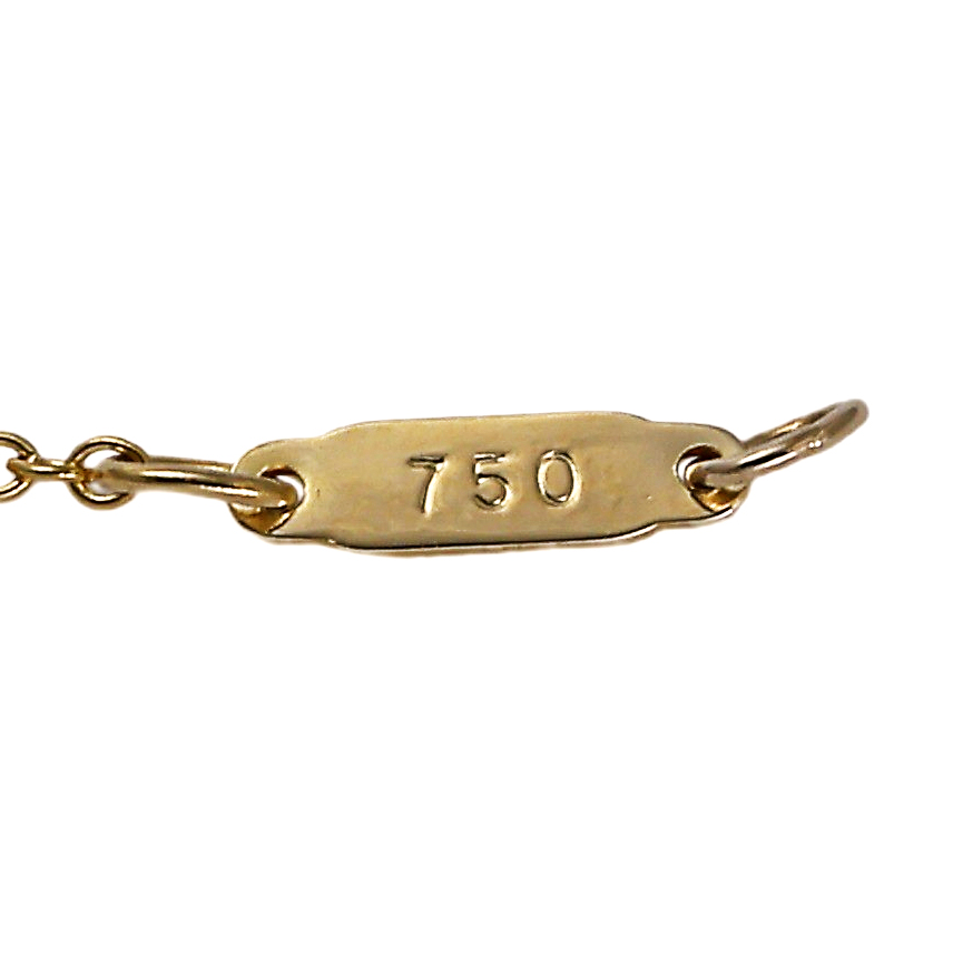 Tiffany & Co. Tiffany Heart Motif Diamond K18YG Yellow Gold Necklace