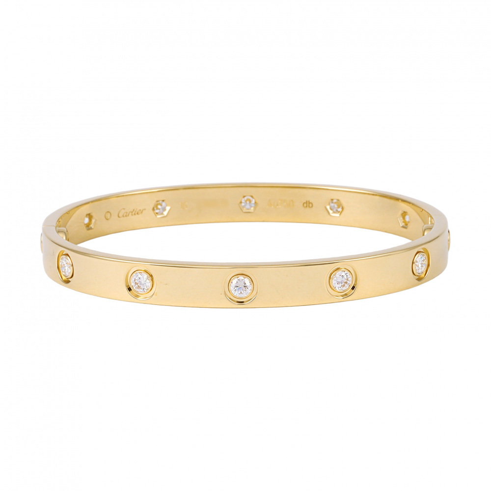 Cartier Love Bracelet 18K Yellow Gold Diamond B6040500