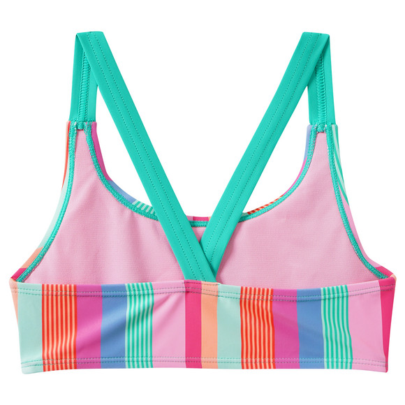Famy Mädchen Bikini mit bunten Streifen