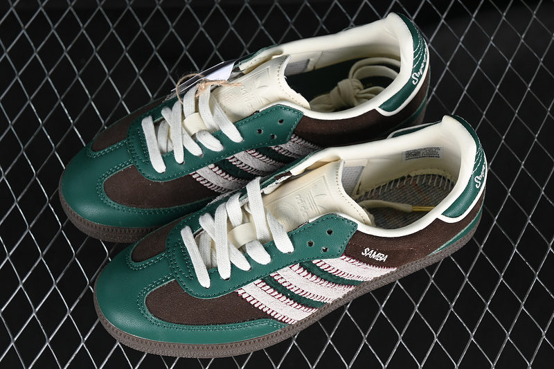 Adidas Samba Og White/Brown/Green IG6022