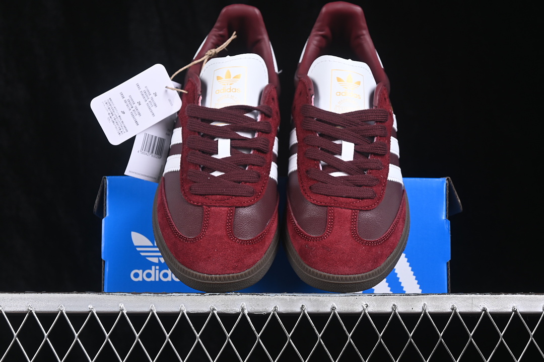 Adidas Samba Og Casual Sneakers Maroon/Off White/Gum JR8844