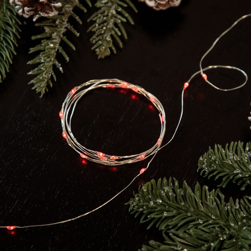 Northlight Micro Fairy Christmas Lights - Red LED - 16' Copper Wire - 50ct