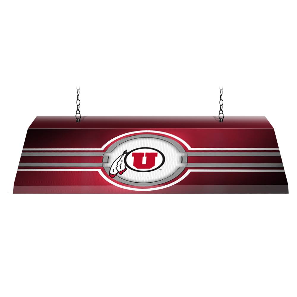 Utah Utes 46x22 Edge Glow Pool Table Light-Red