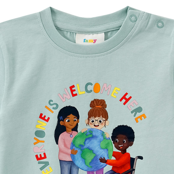 Famy Baby T-Shirt mit Message-Print