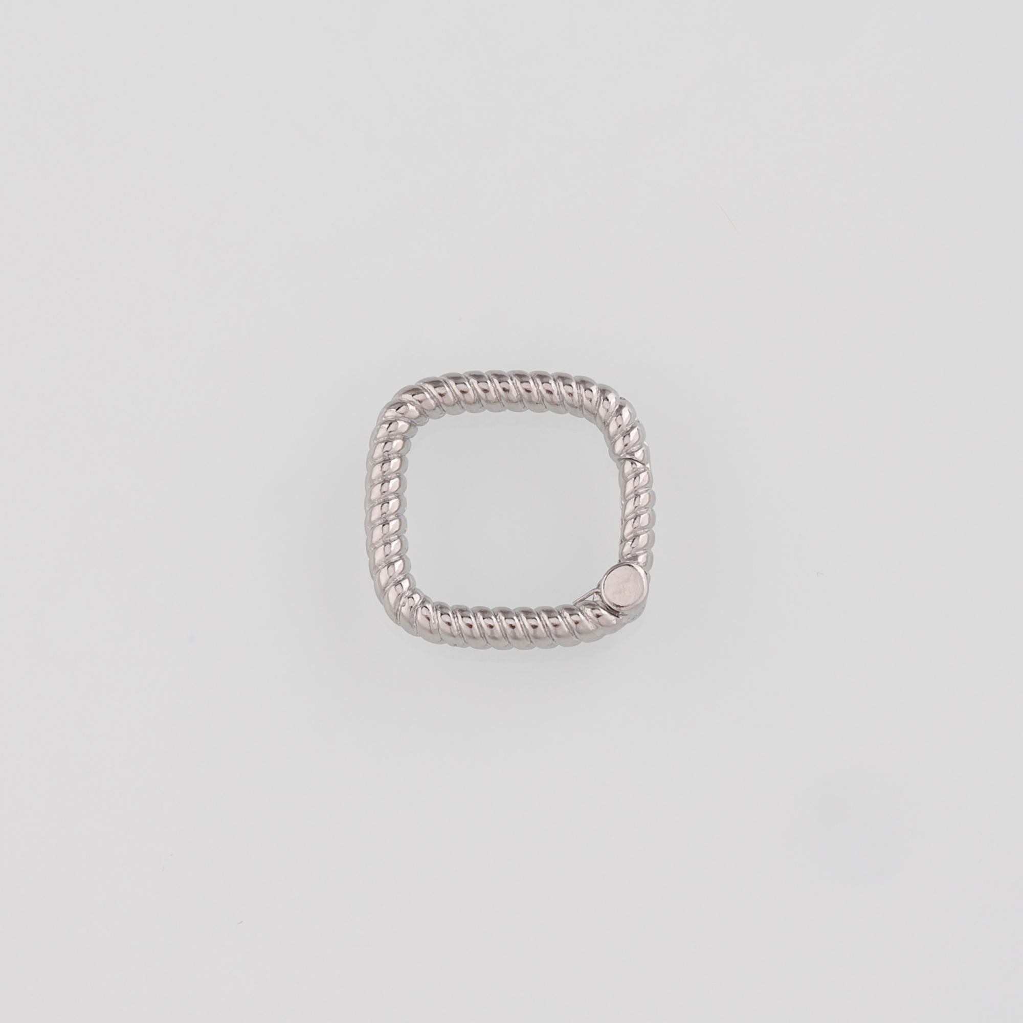 18K Gold Filled Square Spring Clasp,Push Gate Buckle Bracelet Necklace for DIY Jewelry Finding Necklace Bracelet