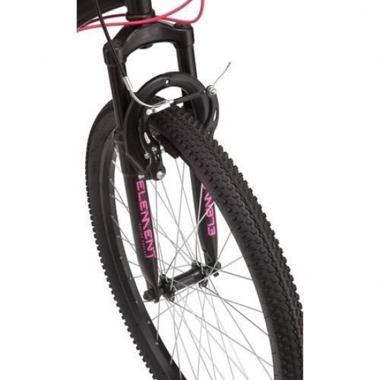 Excursion Mountain Bike, Girls, 24″, Black/Pink