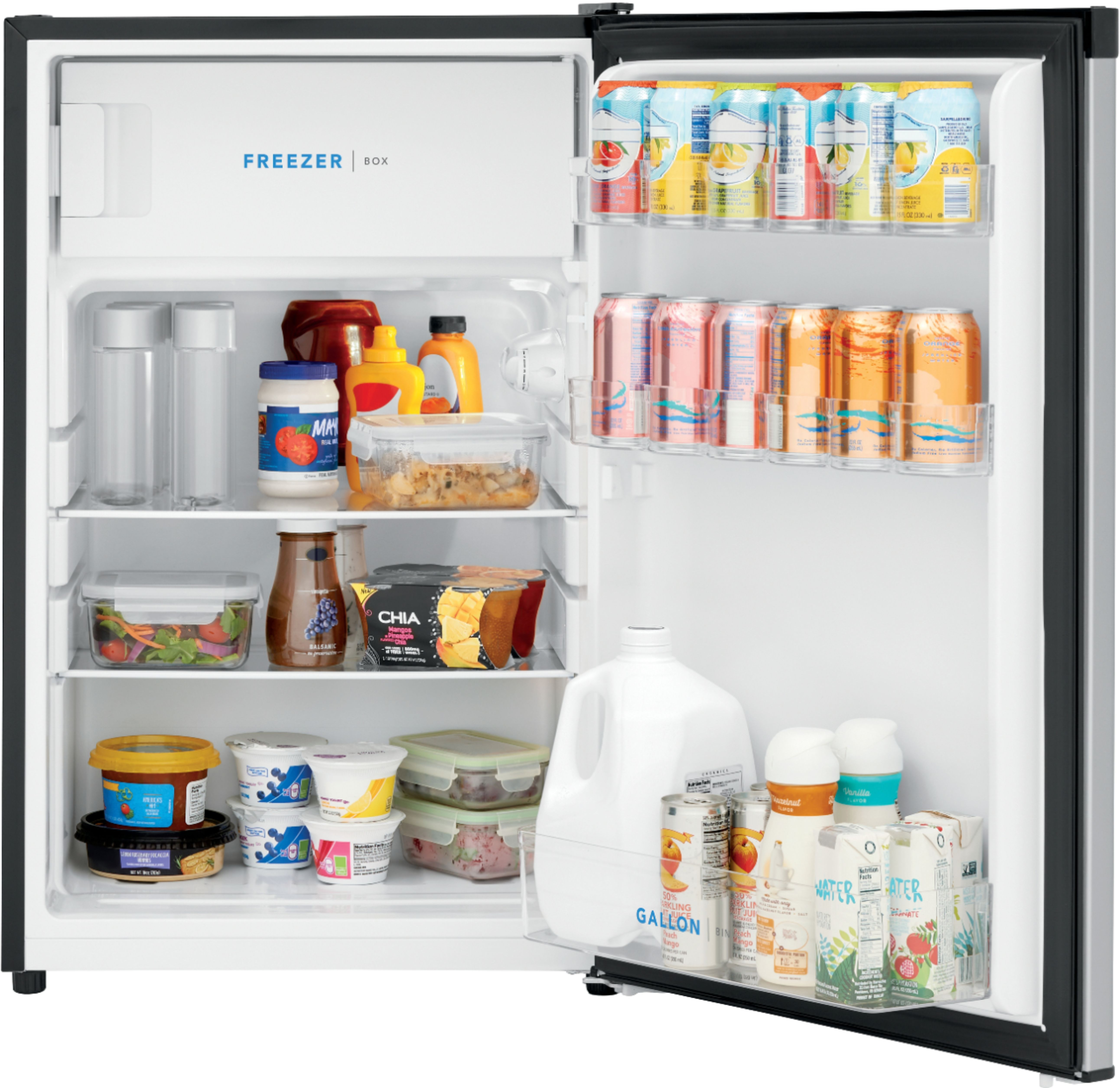 Frigidaire - 4.5 Cu. Ft. Mini Fridge with Top Freezer - Silver