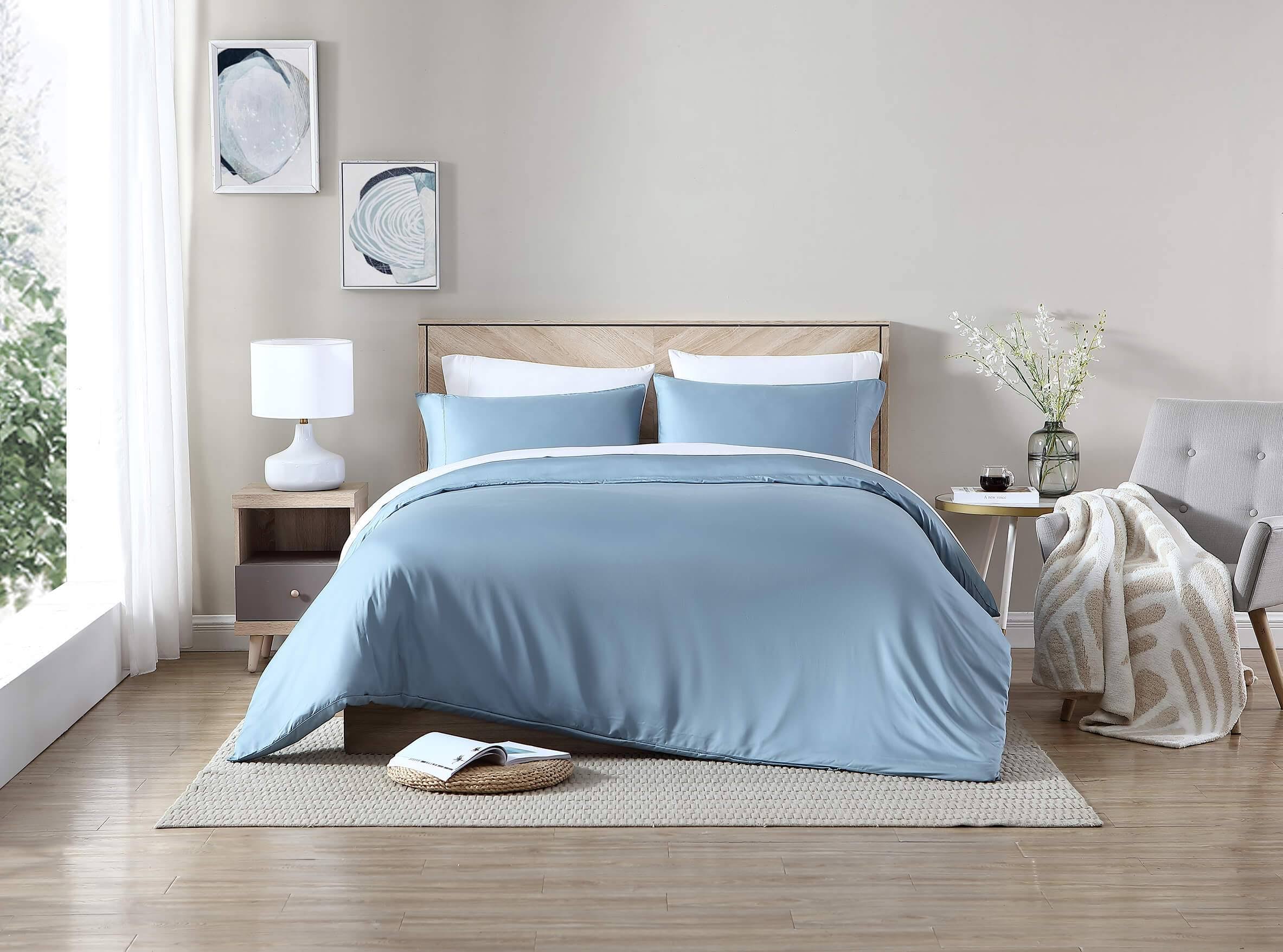 Premium Bamboo Duvet Cover Taupe / Queen by Sunday Citizen