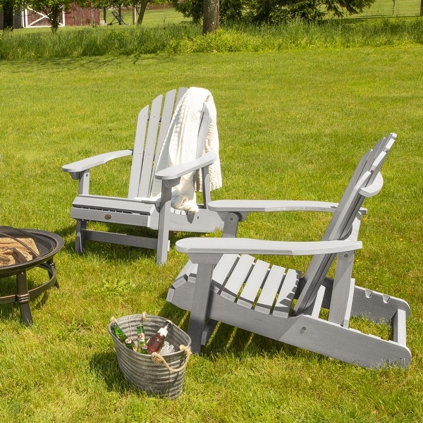 Highwood Hamilton Reclining Adirondack Chairs (Set of 2)