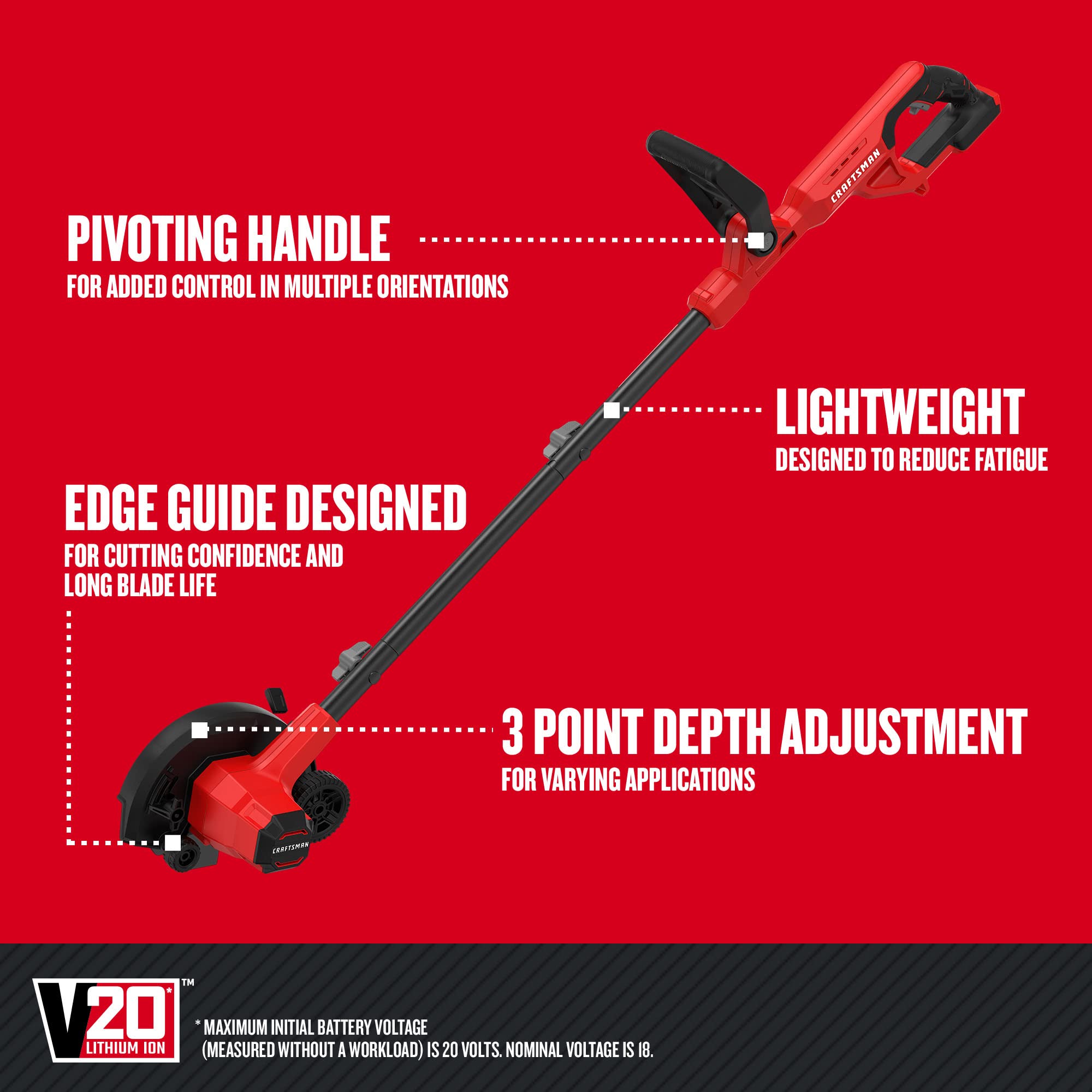 Craftsman Lawn Edger Cordless CMCED400B