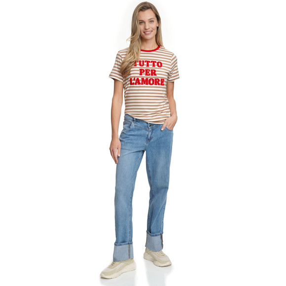 Gina Benotti Damen T-Shirt mit Applikation