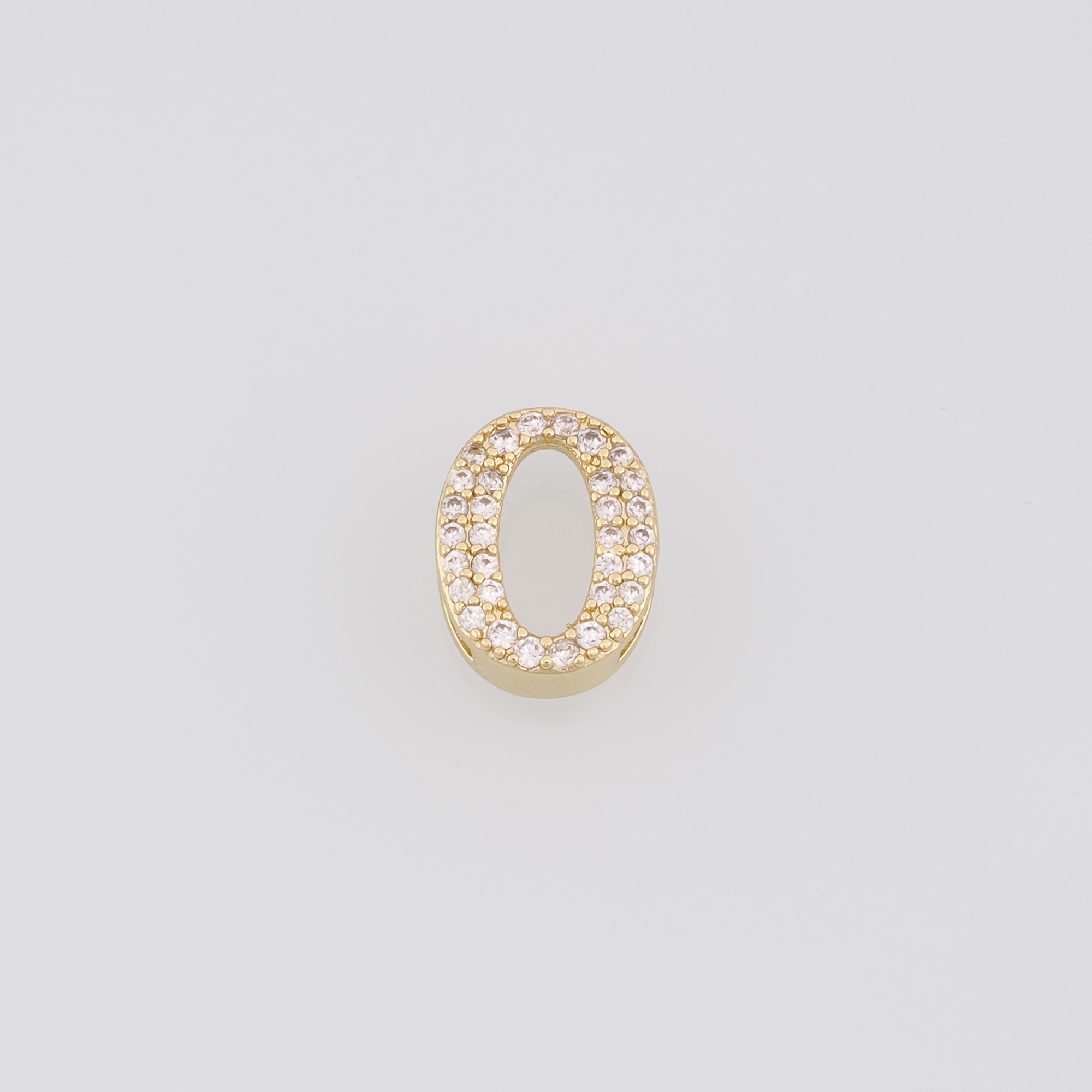 18K Gold Filled Number Spacer Beads,CZ Micro Pave Number Spacer Beads,DIY Jewelry Making Supply