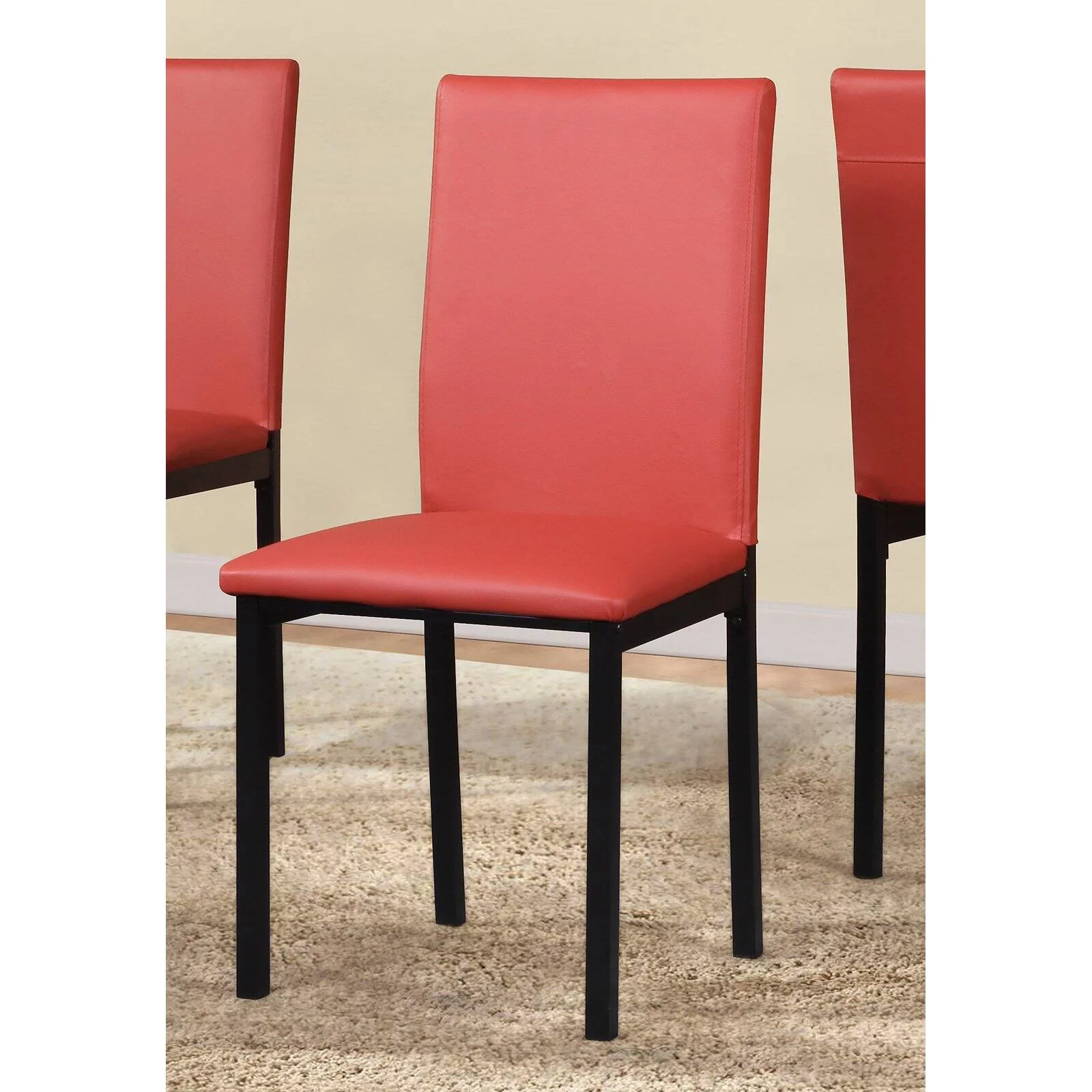 Roundhill Furniture Noyes Dining Chair, Set of 4, Black