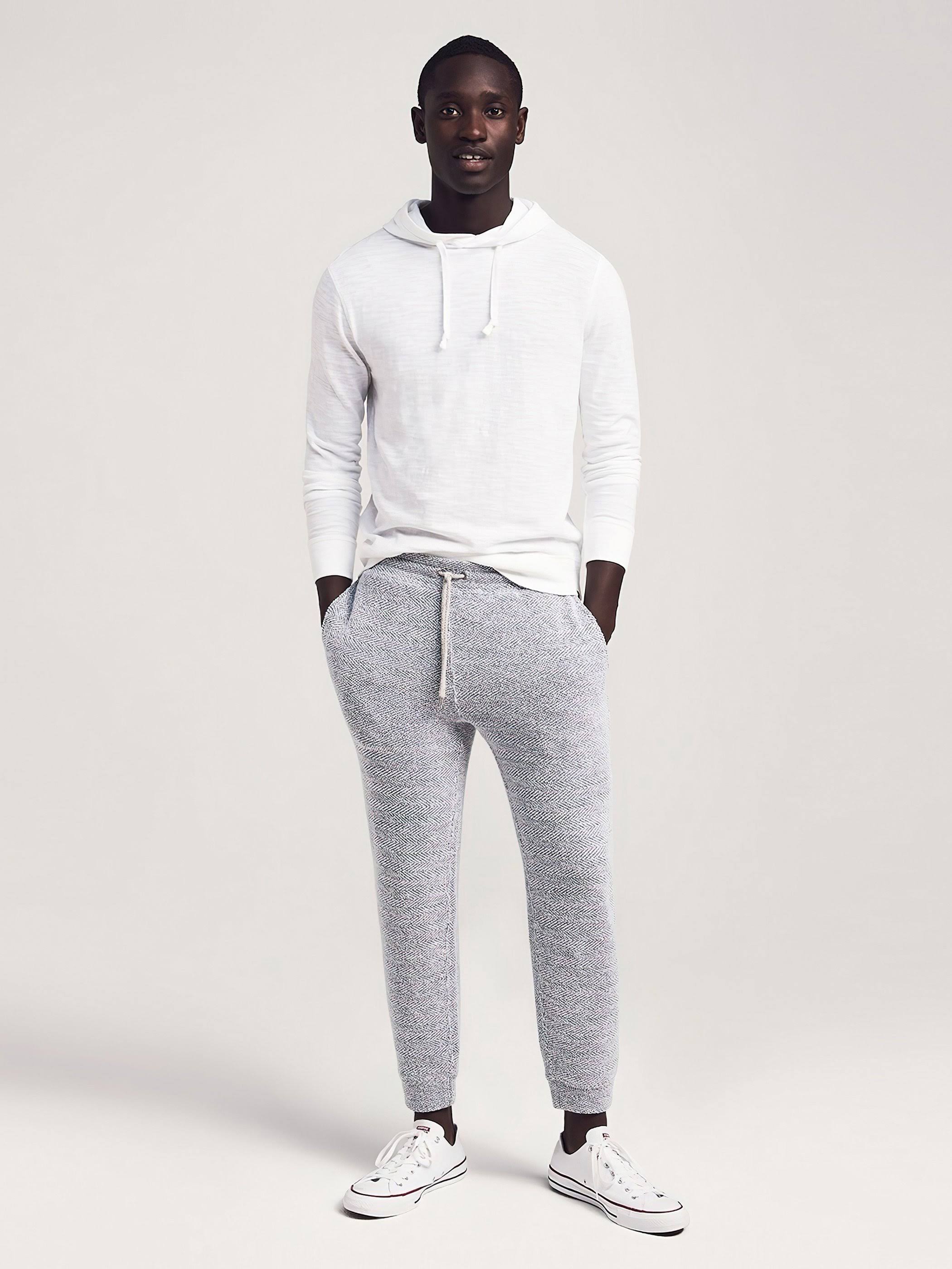 Faherty Men&s Whitewater Sweatpant - Medium - Whitewater