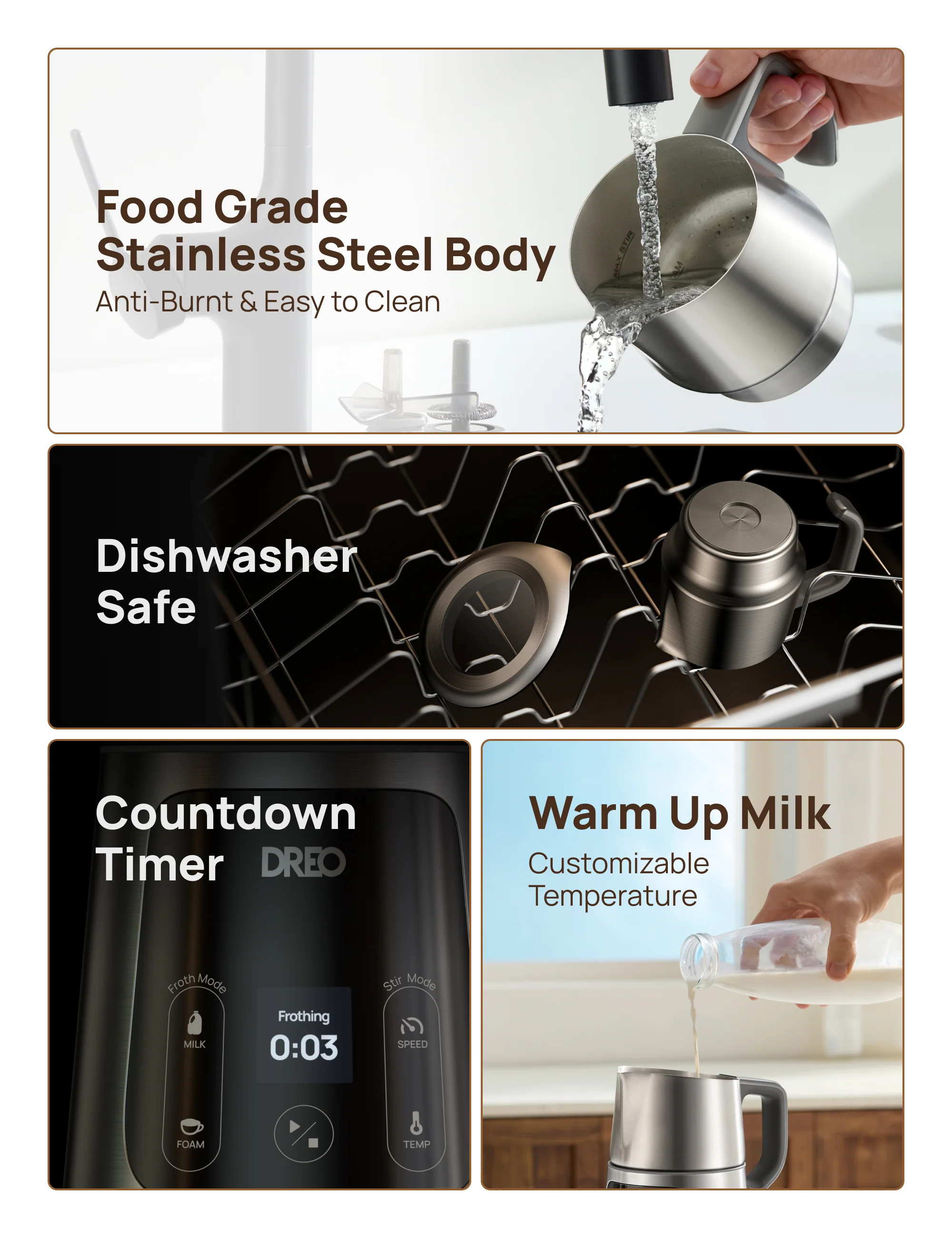 BaristaMaker Milk Frother