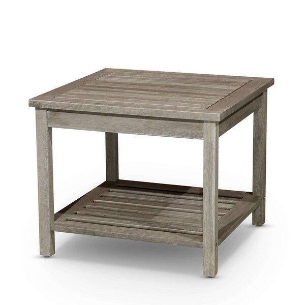 Longs Peak Eucalyptus 2Shelf Side Table,Espresso