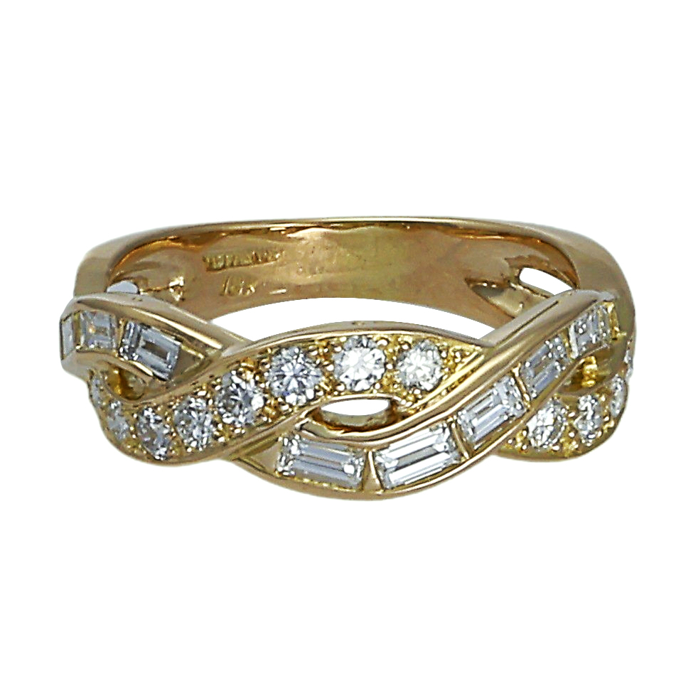 Tiffany & Co. Tiffany K18YG Yellow Gold Ring Diamond