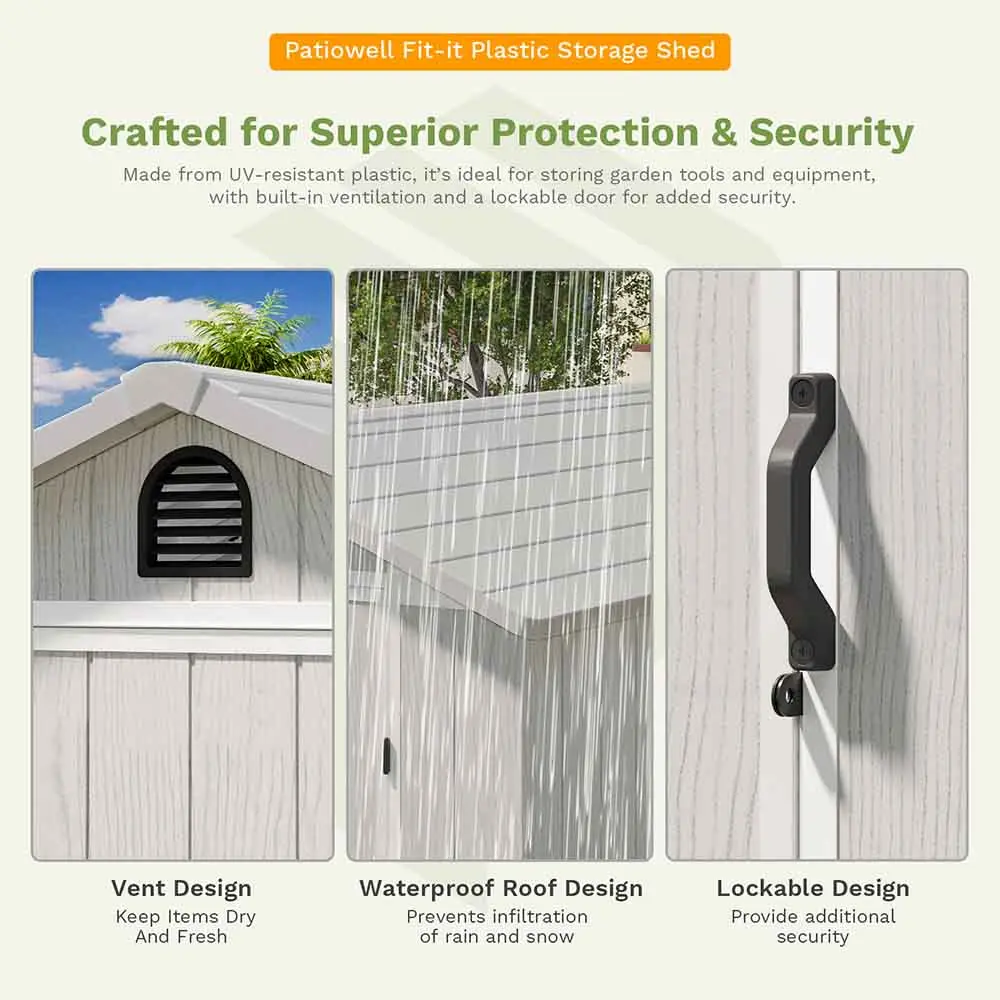Patiowell Fit-it 4x4 Plastic Shed
