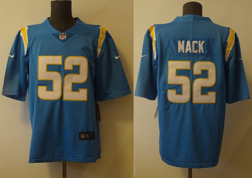 Men's Los Angeles Chargers Khalil Mack #52 Powder Blue Game Jersey