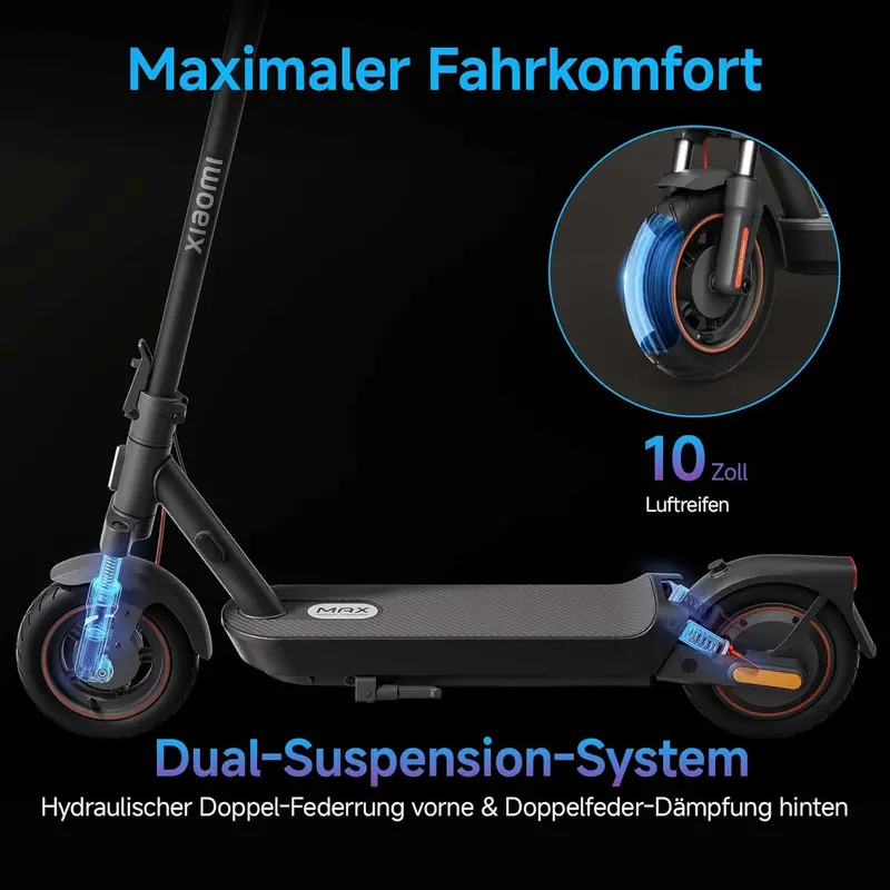 Xiaomi Electric Scooter – Germany-Certified (20 km/h), 70 km Range, Dual Brakes, App-Enabled