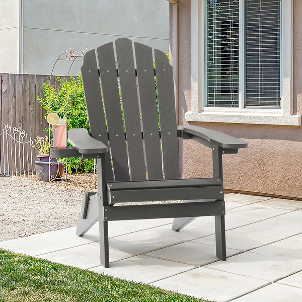AOOLIMICS Patio Folding Adirondack Chairs Fire Pit Chair