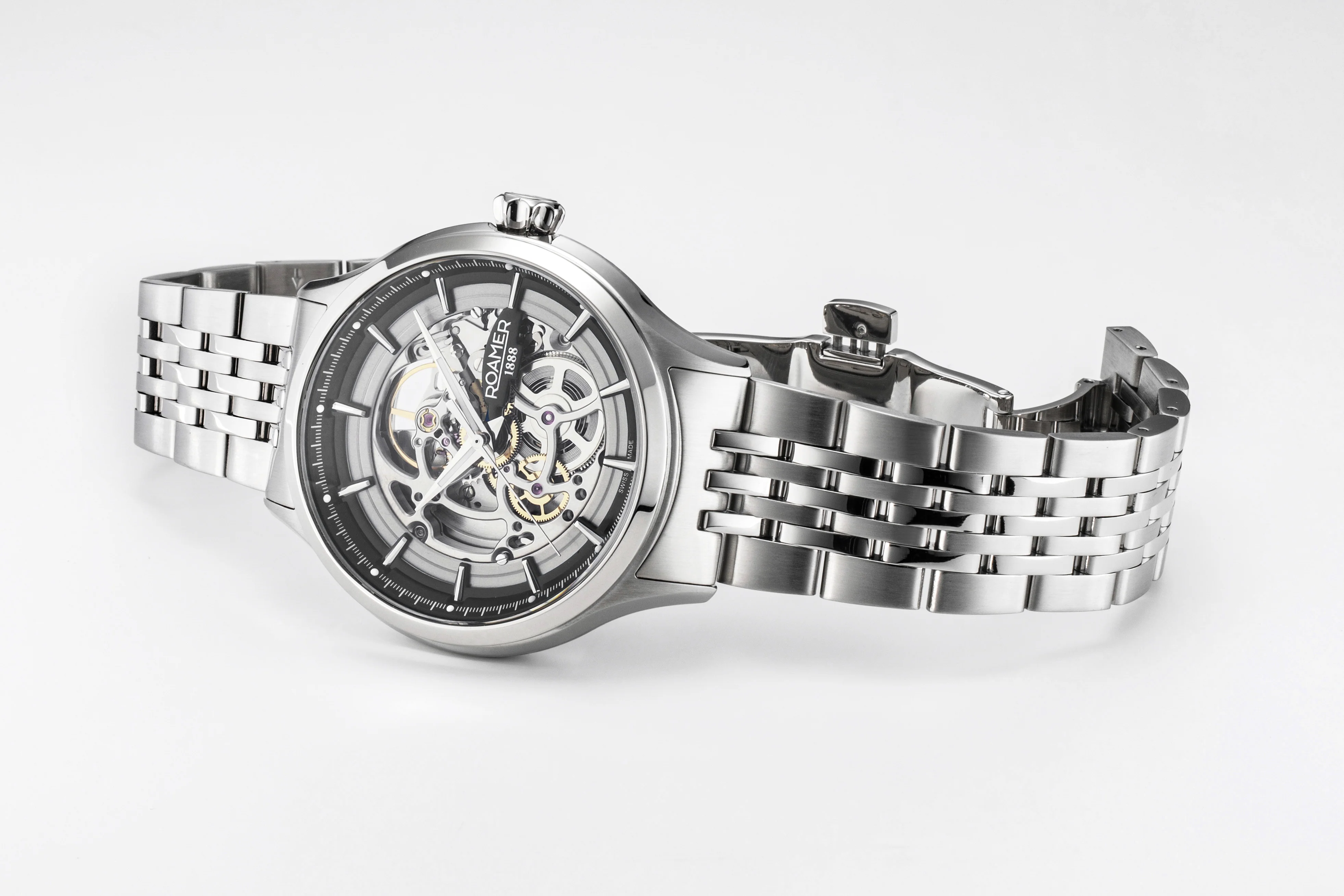 Competence Skeleton IV 43 mm Automatic Three-Hand  Bracelet Sapphire glass Stainless Steel swiss watch