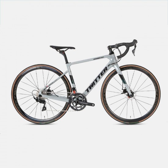 Road Bike 700C Carbon Fiber Frame, 105/R7000 22-Speed Derailleur System Ultralight Road Racing