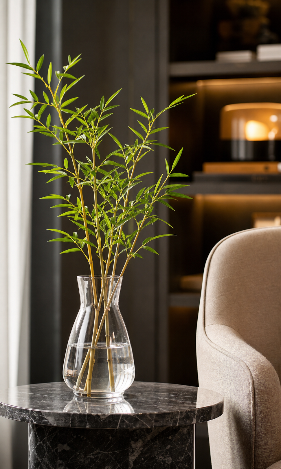 Artificial flowers and plants, delicate water bamboo