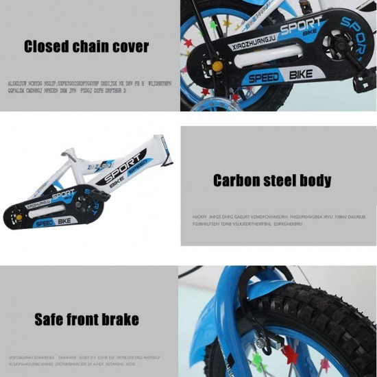 Kids Bike BMX Bike for Kids Boys Girls Bicycle Children Bicycle Girl’s Boy’s Bike Small Kids Bike with Brakes and with Air Tires Flash Training Wheels for Age 2-9 Year Old Child