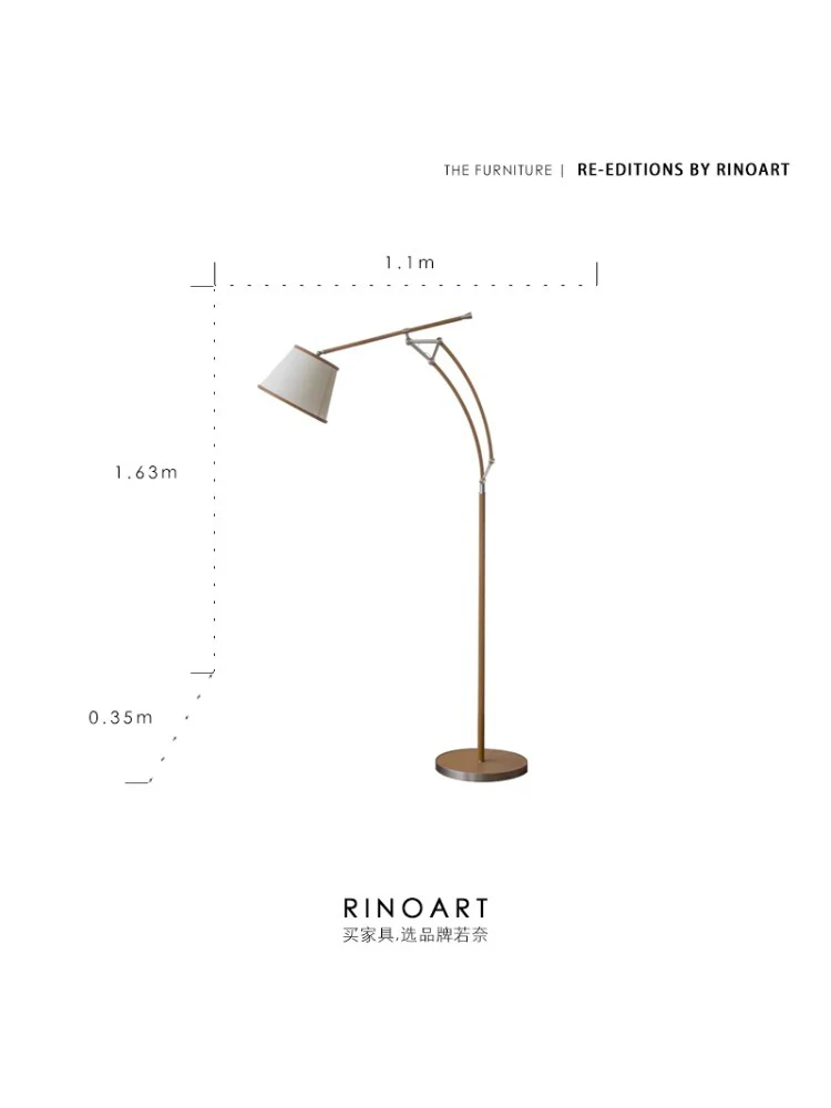LA002 - Modern Nordic ins Simple H Floor Lamp Adjustable Living Room Sofa Study Bedside Standing Lamp Creative Table Lamp