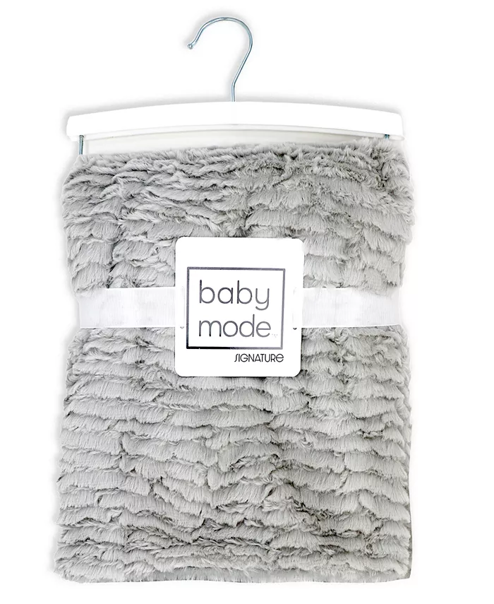 Baby Mode Jesse and Lulu Baby Boys Ridged Plush Blanket, 3 Piece Set