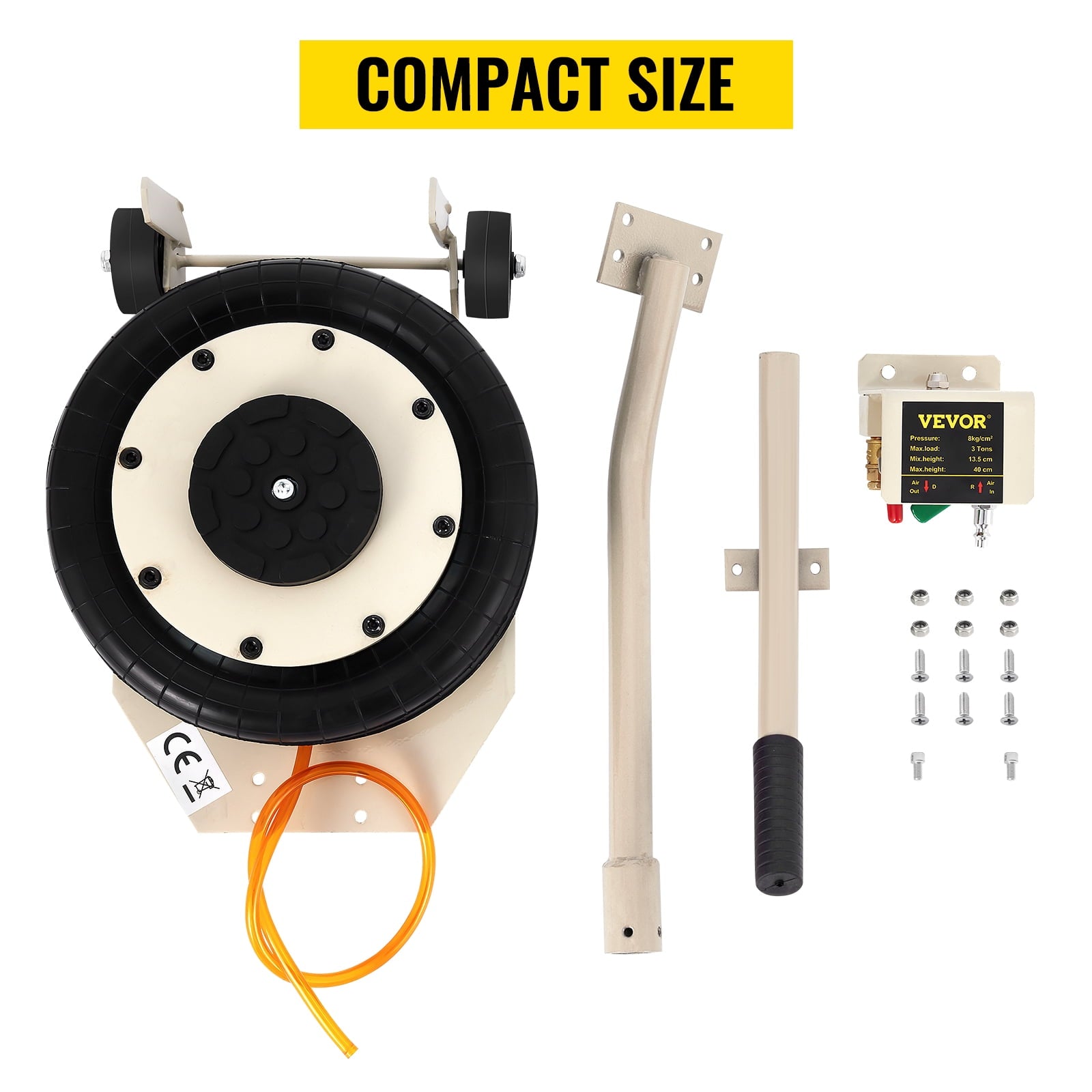 BENTISM Pneumatic Jack 5 Ton/11023 lbs Triple Bag Air Jack Lifting Height 6.5-16Inch Inflatable Car Jack Lifter Pneumatic Air Jack 11023LBS Capacity Extremely Fast Lifting