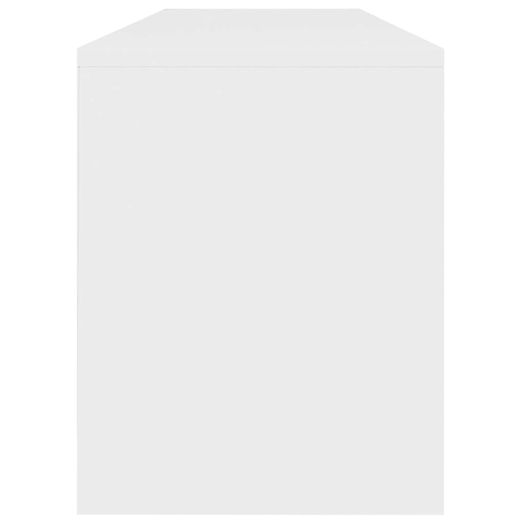 vidaXL TV Cabinet White 47.2x22x11.8x22x14.8x22 Chipboard
