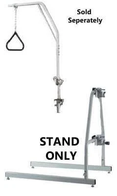 Lumex 2840A Trapeze Floor Stand, Chrome-Plated
