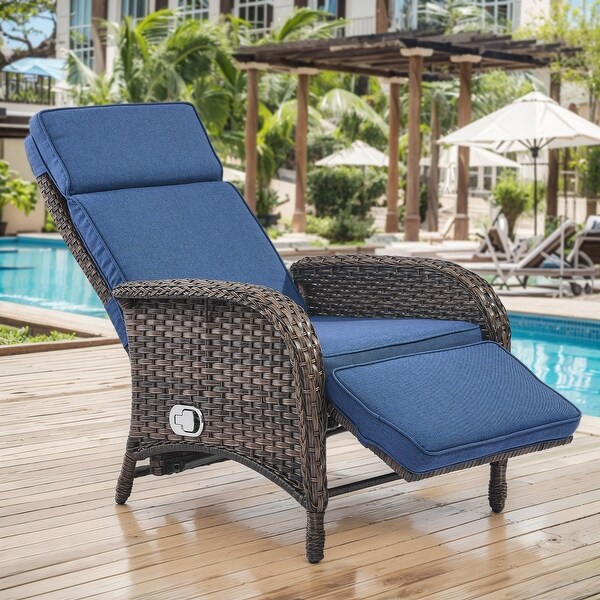 Outdoor Chaise Lounge Chair Adjustable 6Position